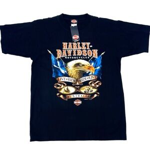 NWT 90s VTG Harley Davidson Australia Eagle Graphic Tee